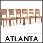 6x Atlanta Buche Stühle Massiv Stuhl Holzstühle Holz