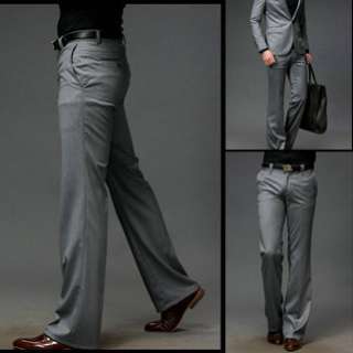 Luxury Mens Casual Pleated Skinny Comfort Casual Work Pants CN SZ M/L 