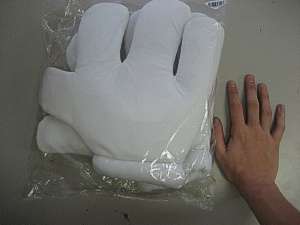 Foam Cartoon Mitts for Any Toon Mascot or Clown Costume  
