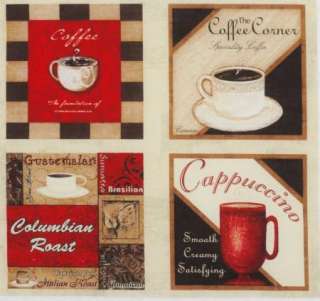   Espresso Yourself Cup Mug 7 quilt block squares B Wilmington prints