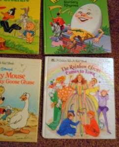 NICE LOT OF 9 VINTAGE TELL A TALE CHILDRENS BOOKS, INCLUDED ARE