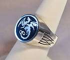  Gothic Wyverex Dragon Signet Ring Size 6 3/4   Dragon Totem, Magick