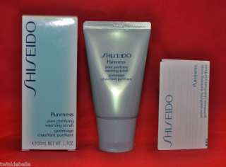 Shiseido Pureness Pore Purifying Warming Scrub 50ml NIB  