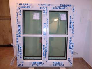 6x Kunststoff Fenster 2 teilig 980mmx1075mm (BxH) in weiß   neu in 