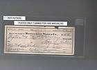 Roy Hutson 1925 Dodgers signed autographed check