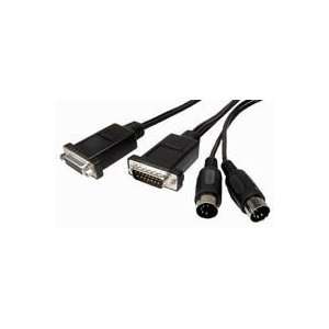  Cables Unlimited AUD 2700 06 DB15 Male to Female to 2 Din5 