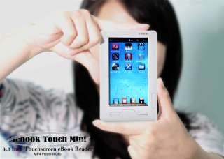 Mini HD eBook Reader Touchscreen  MP4 Player 4GB MKV  
