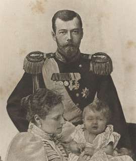 RUSSIAN TSAR CZAR NICHOLAS II ROMANOV FAMILY PORTRAIT  