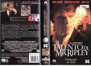 Il talento di mr. Ripley (1999) VHS  
