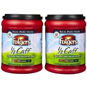  Folgers Half Caff Ground Coffee, 10.8 oz, 2 ct (Quantity 