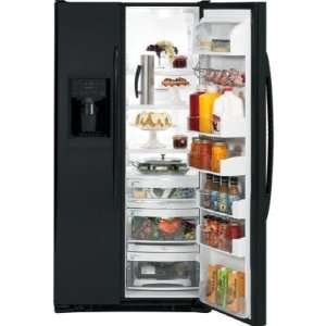  GE Profile Black Side By Side Refrigerator: Appliances