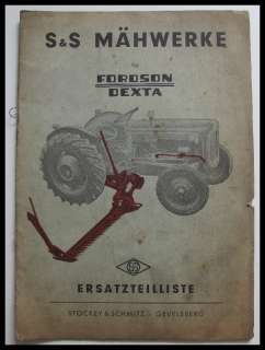   Mähwerk für Fordson Dexta   Stockey & Schmitz Traktor  