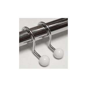  Zenith 98SS 12 Count Shower Curtain Hooks, Chrome: Home 
