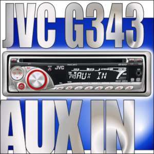 JVC KD G343 AUTORADIO CD MP3 INGRESSO AUX IN USCITA PRE  