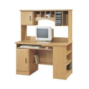 Kitchen Desk Design on Sedona Rustic Oak Computer Desk And Hutch By Sunny Designs Furniture