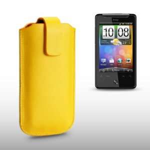  HTC GRATIA YELLOW PU LEATHER POCKET POUCH COVER CASE BY 