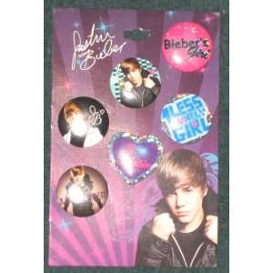 Justin Bieber I Love Fever 6 Button Set  Toys & Games  