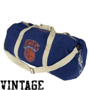   York Knicks Royal Blue Vintage Canvas Duffel Bag