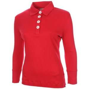    Ashworth Womens Long Sleeve Golf Polo Shirt