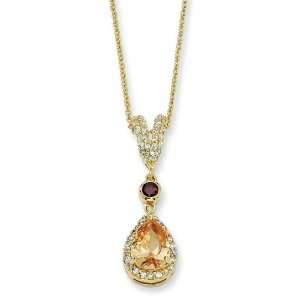   Silver Gold Plated Cubic Zirconia Pendant Arts, Crafts & Sewing