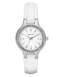 DKNY Watch, Womens White Silicone Strap NY8144   All Watches 