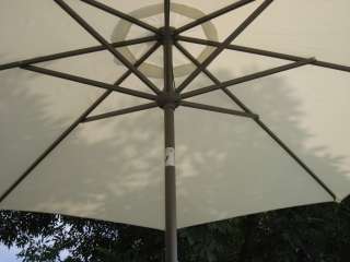 Outdoor Garden 10 Tilt Umbrella W/ Aluminum Frame WHT  
