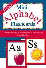 Abeka Mini Alphabet Flashcards~K4 K5~31 Cards/26 Letter and 5 Long 