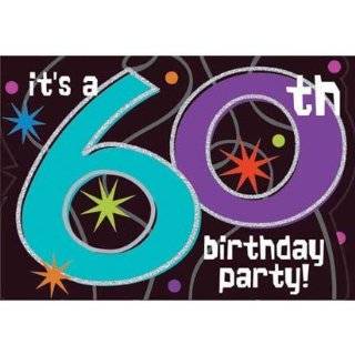 The Party Continues 60th Birthday Invitations 8ct by Amscan, Inc.