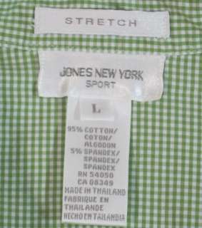 Jones New York Womens Top Blouse Shirt Size L Large EUC  