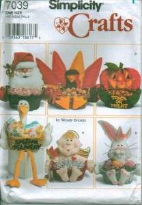 OOP Simplicity Christmas Holiday Home Decoration Sewing Pattern XMAS 