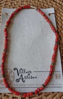 India Jewelry Terracotta Wood Beaded Choker Necklace  