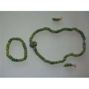  African Beaded Jewelry Set Arts, Crafts & Sewing