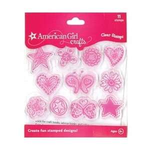American Girl Clear Stamps Doodle; 3 Items/Order