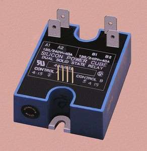 DUAL Solid State AC Relay module 25 amps 240 volts RFE  
