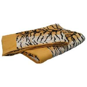   100 Percent Cotton Animal Print Beach Towel, Tiger: Home & Kitchen