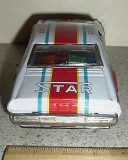 VINTAGE1970S SOON CHENG TOYS GIANT STAR TIN TOY CAR IN BOX WORKING 