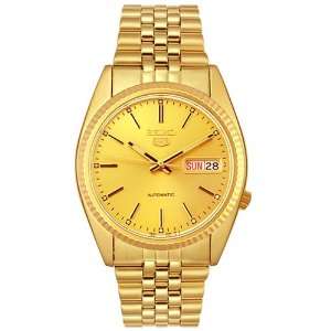   Seiko Mens SNXJ94 Automatic Goldtone Gold Dial Watch Seiko Watches
