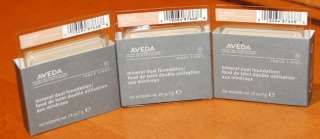 Aveda Inner Light Dual Foundation Aster 02 THREE 3 Compacts NEW  