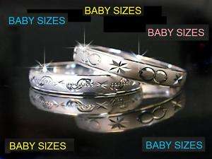 Mexican Silver Bracelets: Baby Infant Size Tiny Thick  