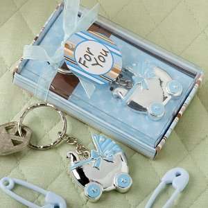  Blue baby carriage design key chains Health & Personal 