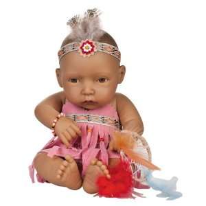   STAR 12 Full Body Vinyl Indian Baby Real Girl Doll: Toys & Games