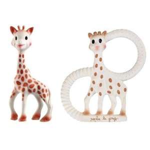   Original Sophie + New Sophie The Giraffe Vanilla Teething Ring): Baby