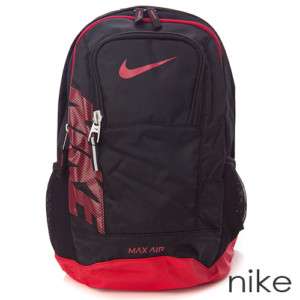 NIKE Team Training Max Air Backpack Book Bag Black/Red  