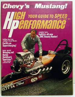 Vintage High Performance Magazine April 1966  