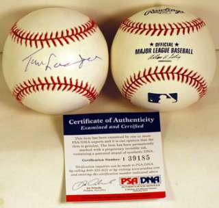 TOMMY LASORDA SIGNED AUTOGRAPH MLB BASEBALL PSA/DNA COA  