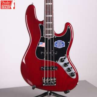   American Deluxe Jazz Bass Wine Transparent Electric J Bass Guitar New