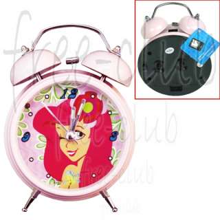   Princess Ariel Little Mermaid Hammer Twin Bell Alarm Clock  