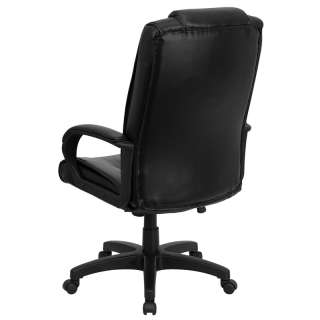  Cavaliers NCAA Embroidered Black Leather Executive Office Chair  