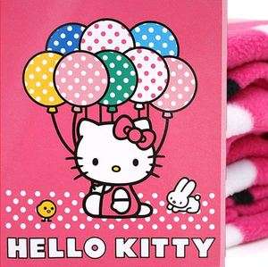   Hello Kitty Fleece Plush Blanket Throw 50 x 60   Balloon  