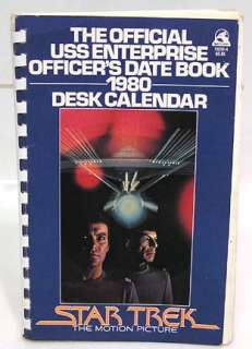 1980 STAR TREK Official Date Book & Desk Calendar  